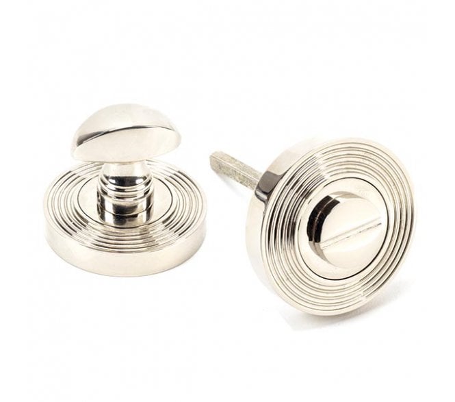 From The Anvil Polished Nickel Round Thumbturn Set (Beehive)
