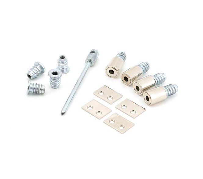From The Anvil Polished Nickel Secure Stops (Pack of 4)