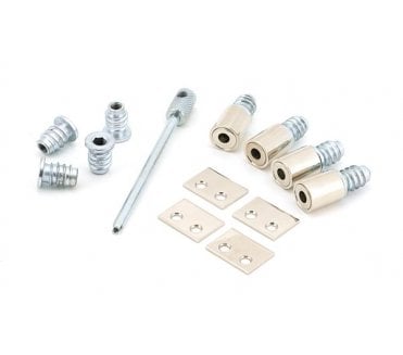 From The Anvil Polished Nickel Secure Stops (Pack of 4)