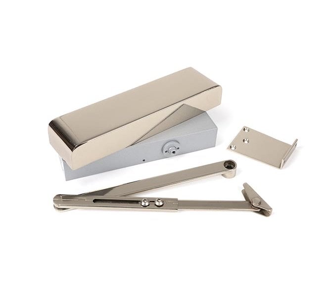 From The Anvil Polished Nickel Size 2-5 Door Closer & Cover