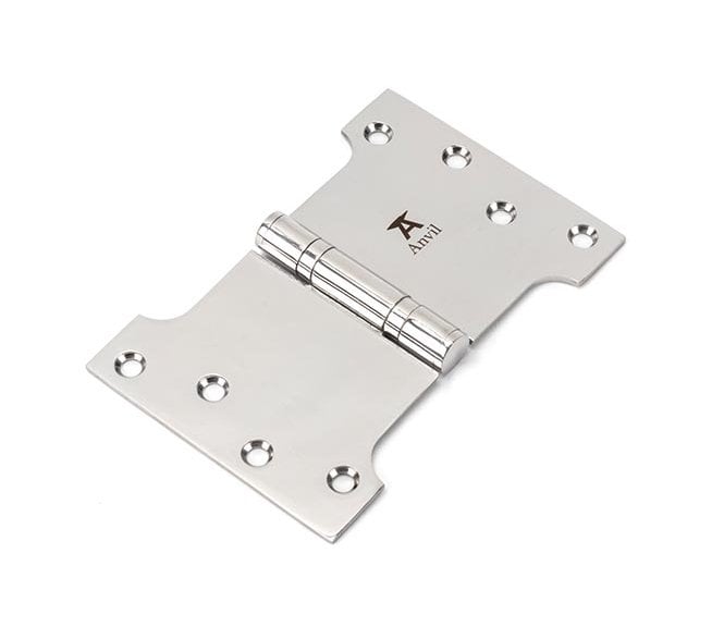From The Anvil Polished SS 102x102x150mm Parliament Hinge (Pair)