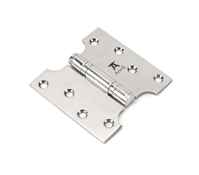 From The Anvil Polished SS 102x50x102mm Parliament Hinge (Pair)