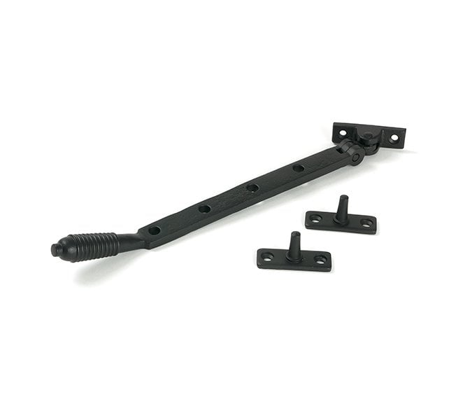From The Anvil Reeded Casement Window Stay - Matt Black