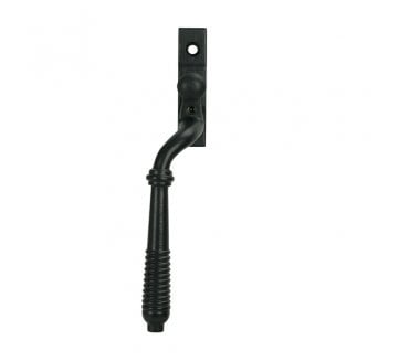 From The Anvil Reeded Espag. Fastener - Matt Black