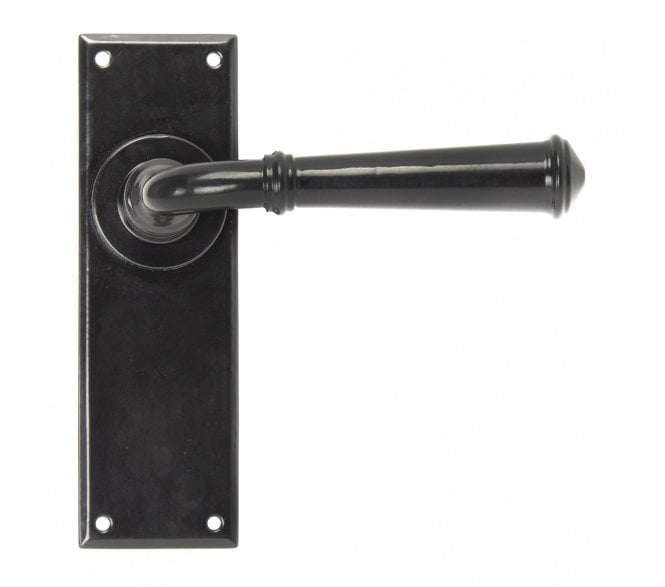 From The Anvil Regency Door Handles On Backplate - Black