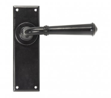 From The Anvil Regency Door Handles On Backplate - Black