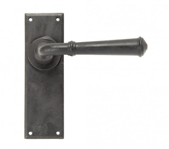 From The Anvil Regency Door Handles On Backplate - External Beeswax