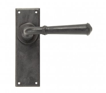 From The Anvil Regency Door Handles On Backplate - External Beeswax
