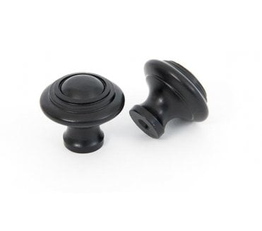 From The Anvil Ringed Cabinet Knobs - Black