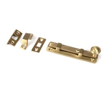 From The Anvil Satin Brass 4 Universal Bolt