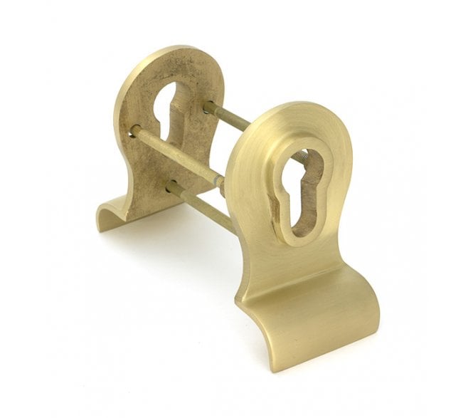 From The Anvil Satin Brass 50mm Euro Door Pull (Back to Back fixings)