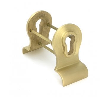 From The Anvil Satin Brass 50mm Euro Door Pull (Back to Back fixings)