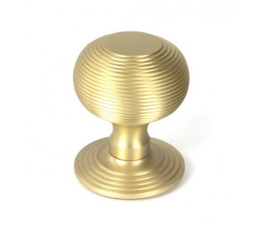 From The Anvil Satin Brass Beehive Centre Door Knob