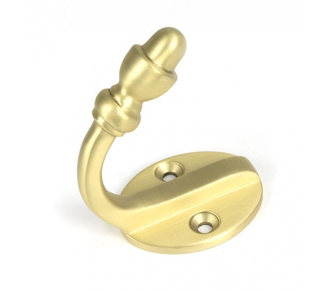 From The Anvil Satin Brass Coat Hook