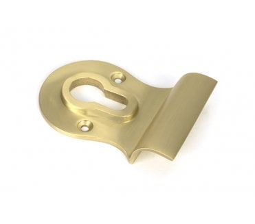 From The Anvil Satin Brass Euro Door Pull