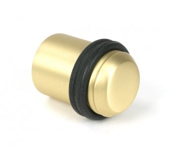 From The Anvil Satin Brass Floor Mounted Door Stop