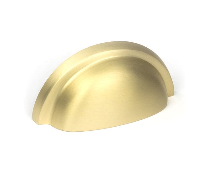 From The Anvil Satin Brass Regency Concealed Drawer Pull