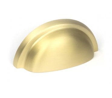 From The Anvil Satin Brass Regency Concealed Drawer Pull