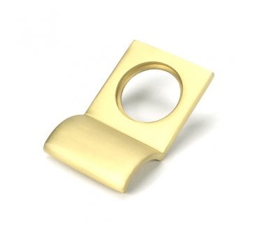 From The Anvil Satin Brass Rim Cylinder Pull