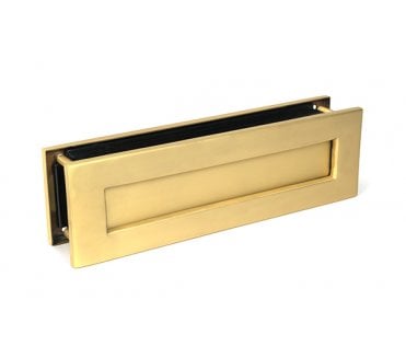 From The Anvil Satin Brass Traditional Letterbox