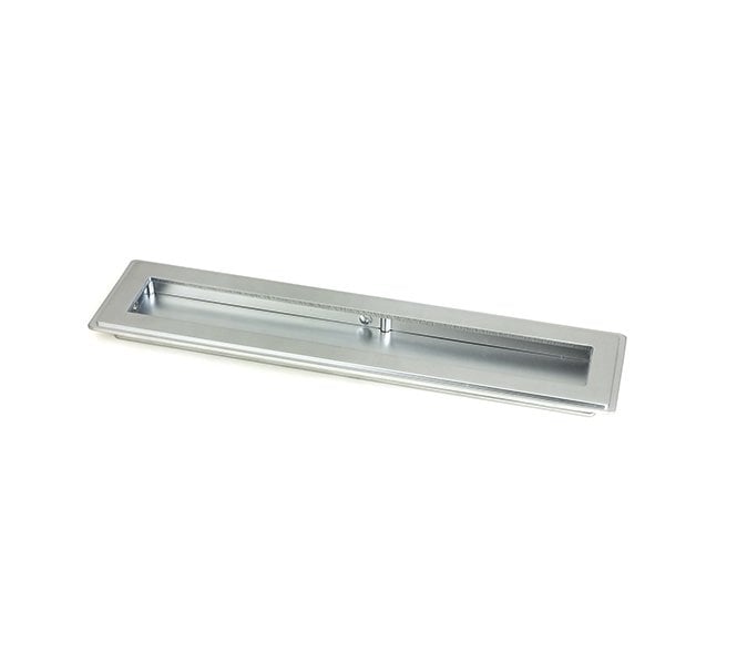 From The Anvil Satin Chrome 250mm Art Deco Rectangular Pull