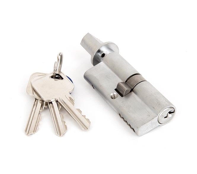 From The Anvil Satin Chrome 35/35 Euro Cylinder/Thumbturn