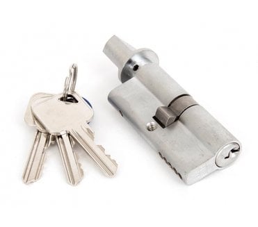 From The Anvil Satin Chrome 35/35 Euro Cylinder/Thumbturn