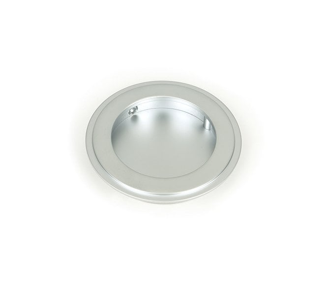 From The Anvil Satin Chrome 75mm Art Deco Round Pull