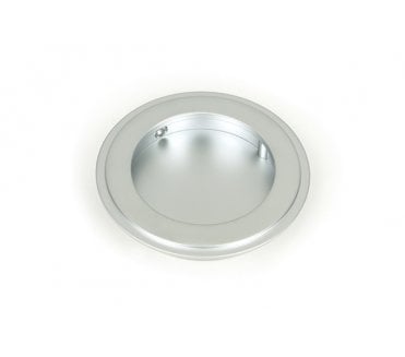 From The Anvil Satin Chrome 75mm Art Deco Round Pull