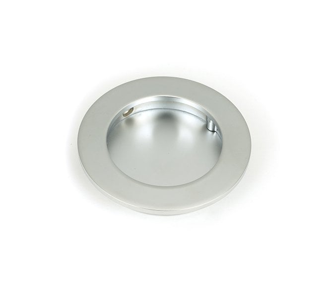 From The Anvil Satin Chrome 75mm Plain Round Pull