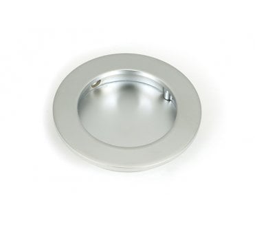 From The Anvil Satin Chrome 75mm Plain Round Pull