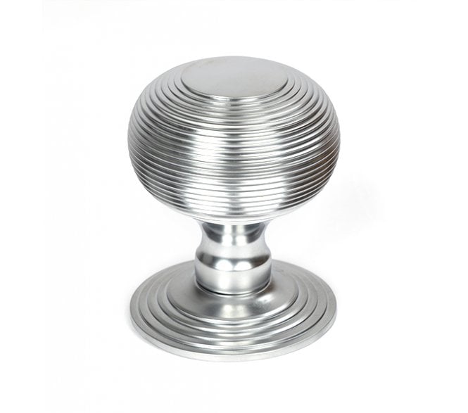 From The Anvil Satin Chrome Beehive Centre Door Knob
