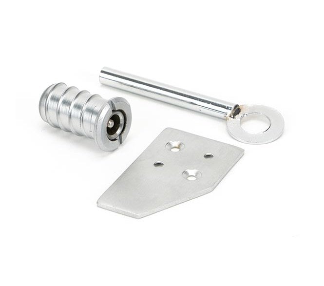 From The Anvil Satin Chrome Key-Flush Sash Stop