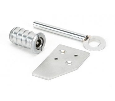 From The Anvil Satin Chrome Key-Flush Sash Stop