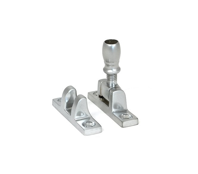 From The Anvil Satin Chrome Mushroom Brighton Fastener - Narrow (Square)