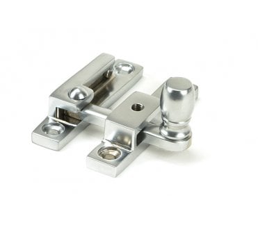 From The Anvil Satin Chrome Mushroom Quadrant Fastener - Narrow
