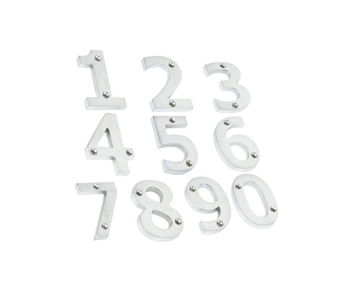 From The Anvil Satin Chrome Numeral