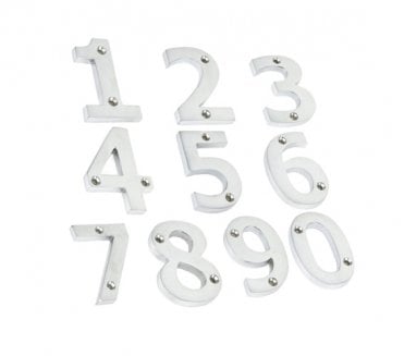 From The Anvil Satin Chrome Numeral