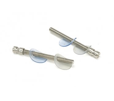 From The Anvil Satin SS (304) 100mm Back to Back Fixings for T Bar (2) - Offset