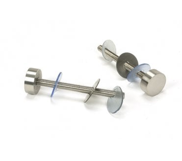 From The Anvil Satin SS (304) 100mm Bolt Fixings for T Bar (2) - Offset