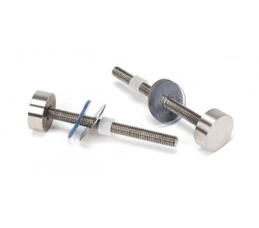 From The Anvil Satin SS (304) 100mm Bolt Fixings for T Bar (2)