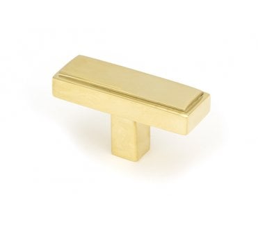 From The Anvil Scully T-Bar Cabinet Knobs - Polished Brass