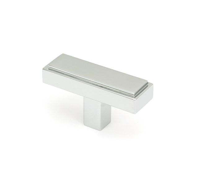 From The Anvil Scully T-Bar Cabinet Knobs - Polished Chrome
