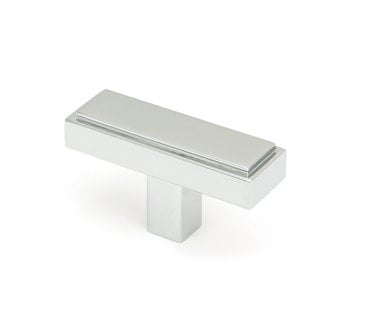 From The Anvil Scully T-Bar Cabinet Knobs - Polished Chrome