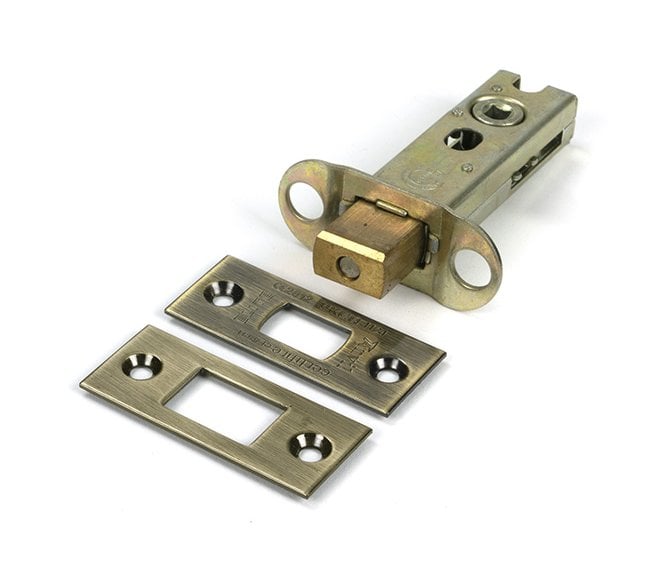 From The Anvil Tubular Bathroom Deadbolts - Aged Brass