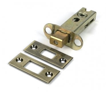 From The Anvil Tubular Bathroom Deadbolts - Aged Brass