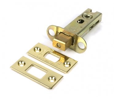 From The Anvil Tubular Bathroom Deadbolts - Polished Brass