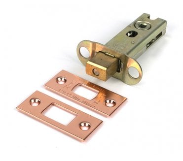 From The Anvil Tubular Bathroom Deadbolts - Polished Bronze