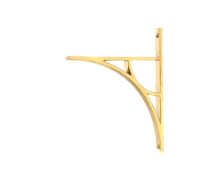 From The Anvil Tyne Shelf Brackets - Polished Brass