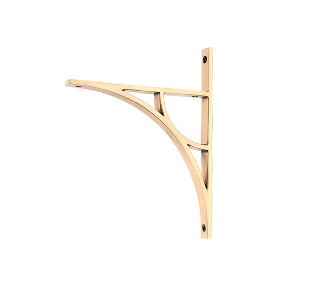 From The Anvil Tyne Shelf Brackets - Polished Bronze